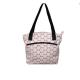 Women Nylon Zippered Shoulder Tote Bags With Leather Handle OEM