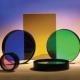 Customizable Round Optical Glass Filters Colored Glass Filters For Color Separation