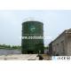 Double Membrane Roof Glass Lined Steel Tanks With Color Steel Cosy For Cow Dung Biomass Anaerobic Digester