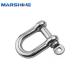 Female Cable Joint U Shape Shackle Stainless Steel D Shackle For Stringing Equipment