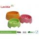 Custom Made Solid Color Melamine Pet Bowl , Pet Feeding Bowls With Logo And Print