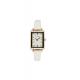 Square Quartz Leather Watch Fashionable White Waterproof Quartz Watch