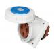 IP67 Weatherproof 3 Phase Industrial Socket 3 Pins 63Amp Rated Current