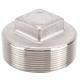 Customized Support 304 Stainless Steel Square Head Cored Plug Class 150 2'' NPT Male