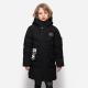 Bilemi Solid Black Thick Hooded Warm Boys Winter Jacket Fashion Parka Kids