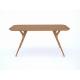 Handcrafted Nordic Wooden Dining Table With Solid Structure Sturdy Legs