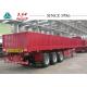 3 Axles 40 FT Flatbed Trailer 30 Tons Payloads With Airbag Suspension