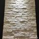 White Quartzite Mini Stone Panels / 3D Looking Thin Stacked Stone Panels
