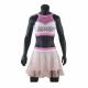 Adults Cheerleader Warm Up Suits Crop And Pleated Skirt Anti Bacterial