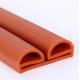 Red E-Shape Silicone Strip with Excellent Wear Resistance and Waterproofing Properties