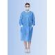 Medical PP Non Woven Medical Disposables Lab Coat With Knitted Collar