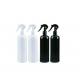 PET 100ml Trigger Cosmetic Spray Bottles White Black