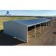 Sliding Door Prefabricated Goat Farm Shed with Design and Single Steel Sheet Roofing