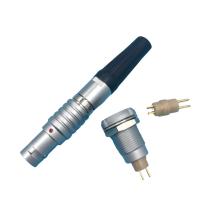 Male Female Circular Push Pull Connectors 2 Pin Threaded Coupling