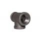 Good quality Custom Made Black Malleable Casting Equal Tee for Gas