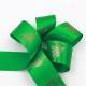 Green / Red Color Personalised Printed Ribbon Double Face For Christmas