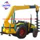 Electric Pole Erecting Machine With Hydraulic Earth Drill For Hole Digging