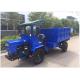 Blue Mini Off Road Dump Truck 18HP ATV For Farm 4WD Full Hydraulic Steering