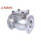 ANSI H44 Flange Type Swing Non Return Valve 10 Inch Stainless Steel / Carbon Steel