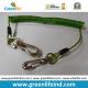 16cm Length Top Quality Green Tool Coiled Lanyard Holder