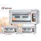 240V Commercial Stainless Steel Bread Deck Oven Gas Type Single Deck Three Trays