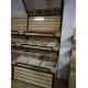 Supermarket Wooden Retail Display Shelves Fruits And Vegetables Display Rack With Mirror