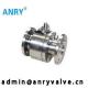 3 Pieces Fire Safe Ball Valve Forged Steel A105 F304 F316 LF2 Body Class150 300 600