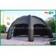 Inflatable Wedding Tent Black PVC Inflatable Air Tent / Advertising Dome Spider Tent With Blower