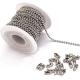 Roller Chain Essential 2.4mm Stainless Steel Silver Ball Chain with Custom Length