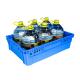 Foldable Plastic Storage Box for Food Moving and Nestable Crate Customized Color