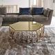 Lacquer Metal Wire Coffee Table