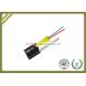 2 Core FTTH Fiber Optic Cable Aerial Drop Cable With FRP Strength Member For