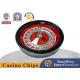 American Manual Roulette Board Red Solid Wood Casino Table Texas Hold'Em Poker 19cm Shaft