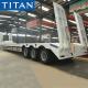 TITAN excavator 3 axles low bed/loader container truck trailer for sale