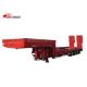 4 Axles Extendable Semi Trailer Front And Rear Hydraulic Type With Hidden Tires