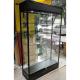 OEM Lockable Aluminum Frame Glass Display Showcase Cabinet With T5 LED Lights