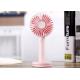 EW-F806 Mini  Fan with mirror / china low voltage 5vdc emergency rechargeable table desk fan
