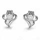 High Quality White Gold 0.14 Carat Daimonds  Stud Earrings for Women (GDE005)