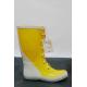 Yellow Fashion Lace - Up Womens Rain Boot ,Size 36 Uper Rubber