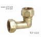 TLY-1219 1/2-2 Female aluminium pex pipe fitting brass elbowNPT copper fittng water oil gas mixer matel plumping joint