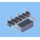 6 - 100 Contacts Straight Male Electrical Connectors  Customisable Insulator Height