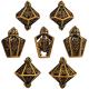 Bird Cage Hollow Multi Face Metal Dice Of Bade Gate Dungeon And DND#RPG