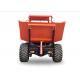 Air Brake 4wd Dump Truck , 3 Ton Dump Truck Articulted Chassis With 400/60-15.5 IMP Tyre