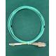 SC LC Fiber Optic Patch Cord OM3 300 Duplex LSZH Jacket Aqua Color