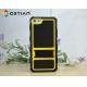 Yellow Black Coloured iPhone 5 Protective Cases , 3 In 1 Case With Bumper