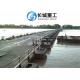High Stiffness Floating Pontoon Bridge Firm Resistant Anti Skid Steel