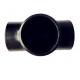 Pure Seamless DIN 2615 Metal Pipe Tee Black Painting 48 Inch 3 Way Tee Fitting