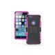 TPU+PC armor stand case for iPhone 6/6 Plus, unique design, Pink color, strong protection