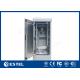 48V LED Lamp 1200W Air Conditioner Double Door Electrical Cabinet 19 Standard Rack 20U