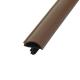 Dustproof Apartment Wooden Door Seal Strip Brown Color 12*5mm